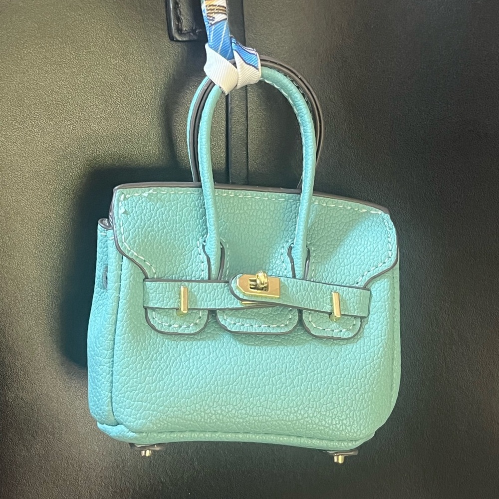 Stylish Turquoise Mini Bag Charm